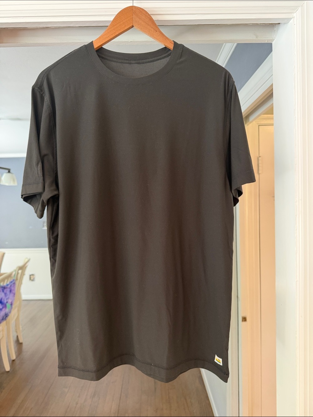 Men's Vuori Strato Tech Black Crew Neck T-Shirt